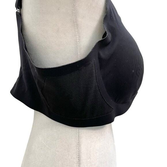 Honeylove Crossover WireFree Lace Bra Removable Pads Black size 1X - Picture 5 of 11